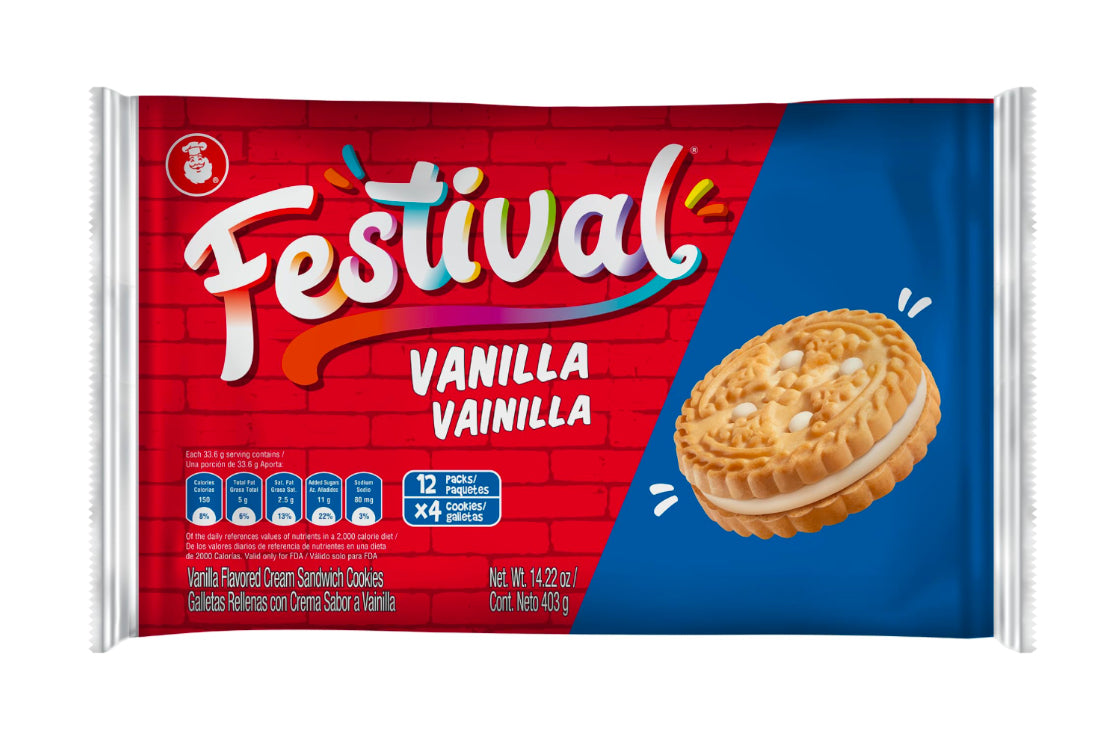 Festival galletas vainilla 14.22 oz